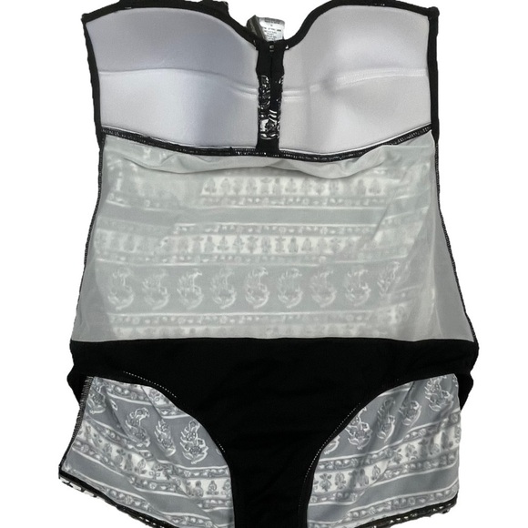 TOMMY BAHAMA BANDEAU STYLE SHIRRED TANKINI LOOK SWIMDRESS ONE PIECE SWIMSUIT - Picture 9 of 15